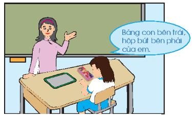 Toán lớp 1 trang 10 - Vị trí - SGK Chân trời sáng tạo 1