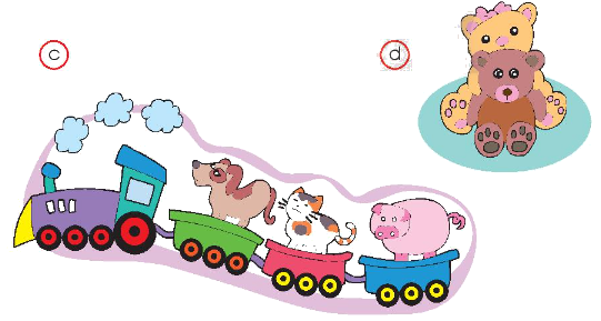 Toán lớp 1 trang 10 - Vị trí - SGK Chân trời sáng tạo 3 2