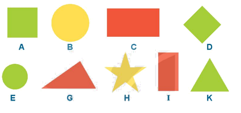 Toán lớp 1 trang 110 - Bài 19: Ôn tập hình học - SGK Kết nối tri thức 0 1