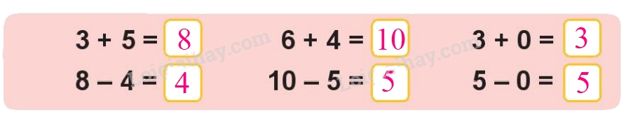 Toán lớp 1 trang 112 - Bài 20: Ôn tập chung - SGK Kết nối tri thức 2 2