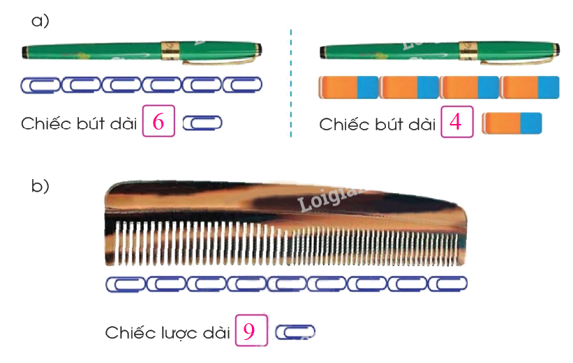 Toán lớp 1 trang 115 - Đo độ dài - SGK Cánh diều 1 2
