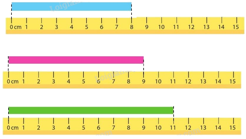 Toán lớp 1 trang 117 - Xăng-ti-mét- SGK Cánh diều 1 2