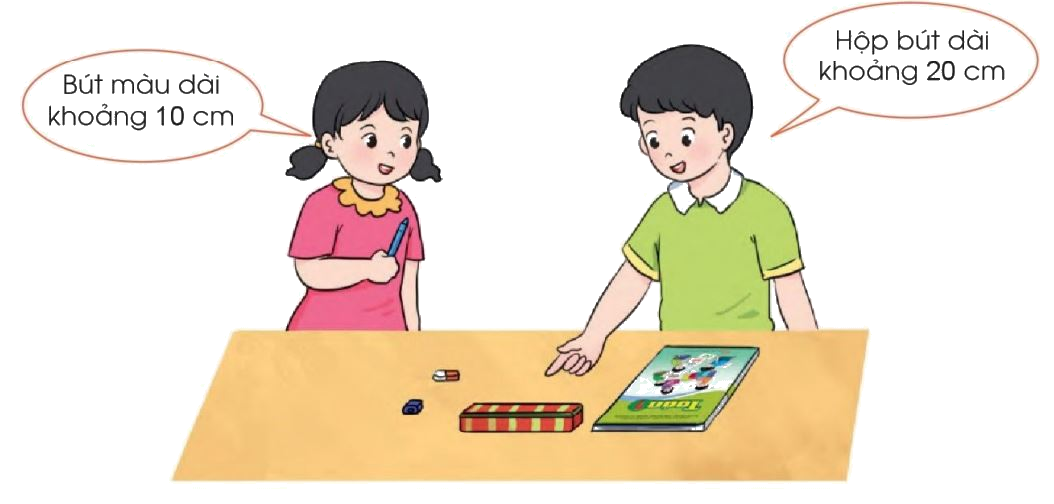 Toán lớp 1 trang 117 - Xăng-ti-mét- SGK Cánh diều 3 1