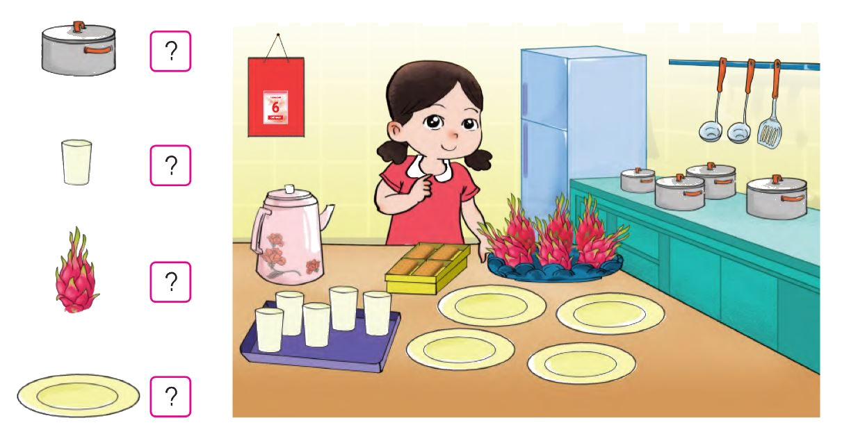 Toán lớp 1 trang 12 - Các số 4, 5, 6 - SGK Cánh diều 3 1