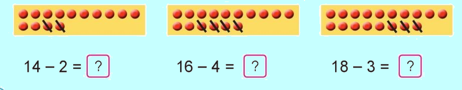 Toán lớp 1 trang 128 - Phép trừ dạng 17-2 - SGK Cánh diều 1