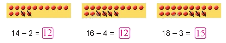 Toán lớp 1 trang 128 - Phép trừ dạng 17-2 - SGK Cánh diều 2