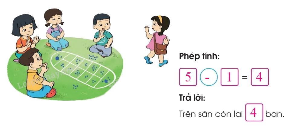 Toán lớp 1 trang 130 - Luyện tập- SGK Cánh diều 2 4