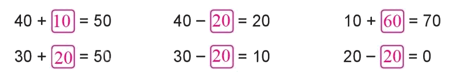 Toán lớp 1 trang 132 - Cộng trừ các số tròn chục - SGK Cánh diều 2 2