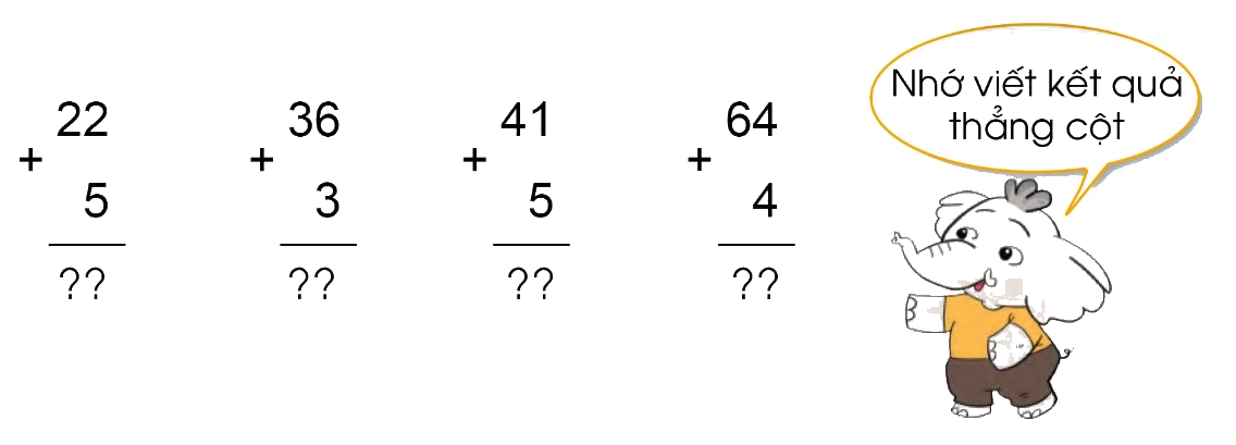 Toán lớp 1 trang 136 - Phép cộng dạng 25+4, 25+40 - SGK Cánh diều 1