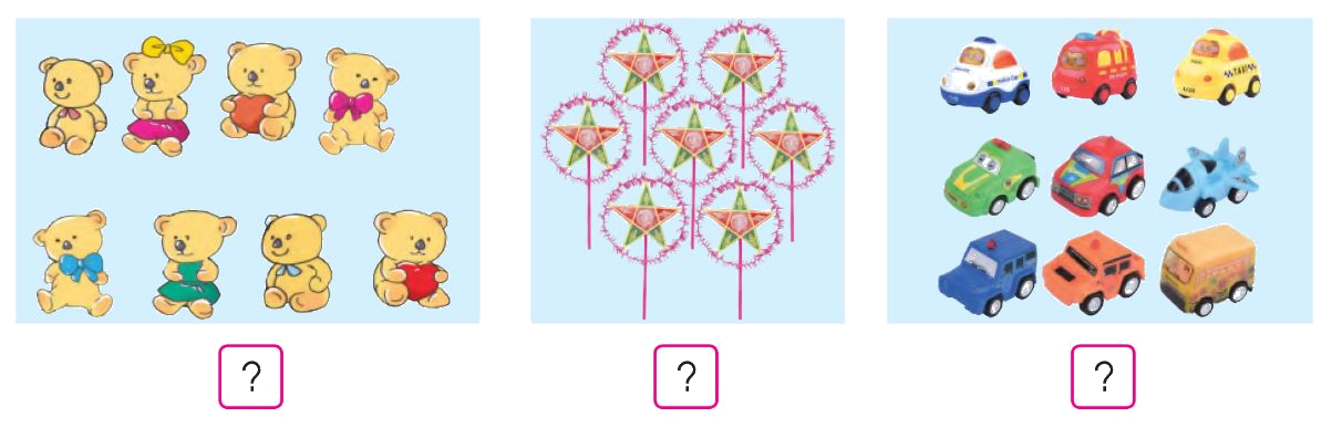 Toán lớp 1 trang 14 - Các số 7, 8, 9 - SGK Cánh diều 1