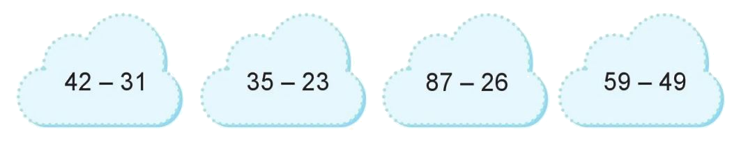 Toán lớp 1 trang 140 - Phép trừ dạng 39-15 - SGK Cánh diều 3