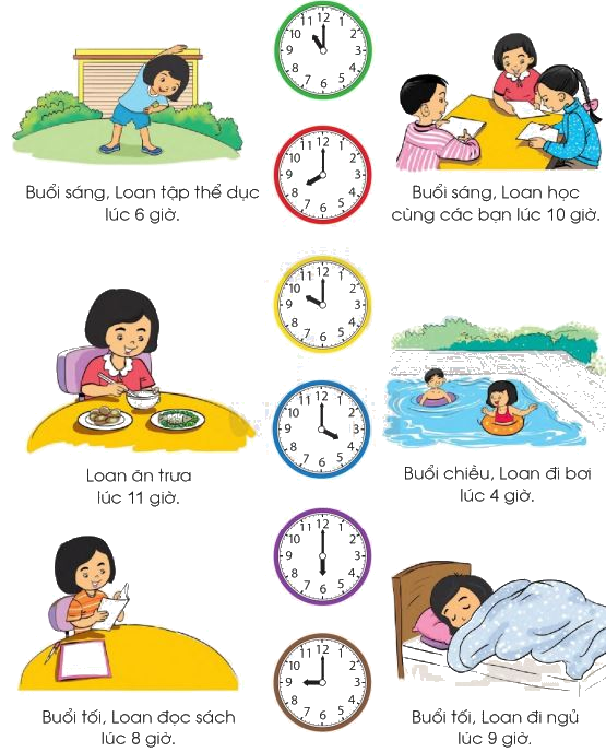 Toán lớp 1 trang 150 - Đồng hồ - thời gian - SGK Cánh diều 1 1