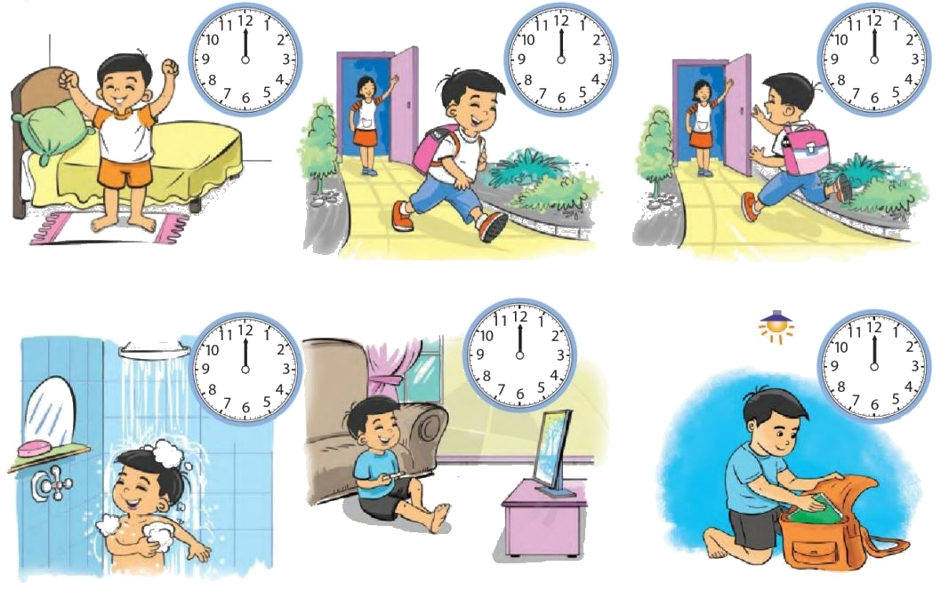 Toán lớp 1 trang 150 - Đồng hồ - thời gian - SGK Cánh diều 2 1