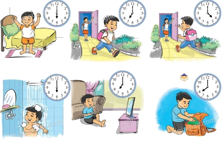 Toán lớp 1 trang 150 - Đồng hồ - thời gian - SGK Cánh diều 2 2