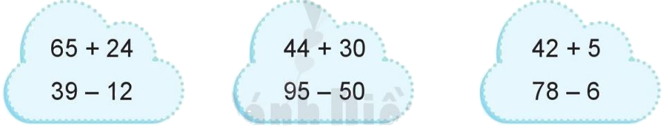 Toán lớp 1 trang 164 - Ôn tập phép cộng, phép trừ trong phạm vi 100 - SGK Cánh diều 1