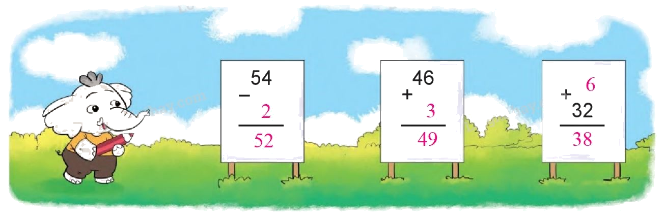 Toán lớp 1 trang 164 - Ôn tập phép cộng, phép trừ trong phạm vi 100 - SGK Cánh diều 4
