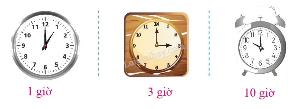 Toán lớp 1 trang 166 - Ôn tập về thời gian - SGK Cánh diều 2