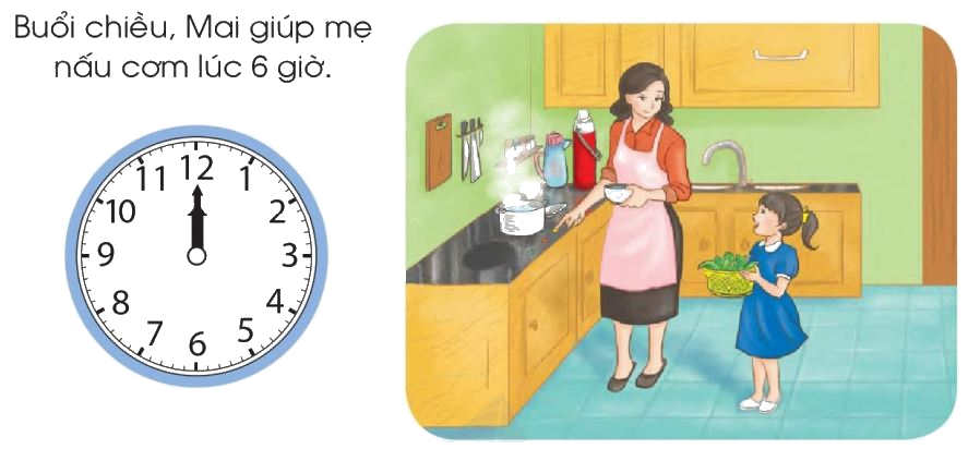 Toán lớp 1 trang 166 - Ôn tập về thời gian - SGK Cánh diều 2 1