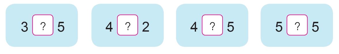 Toán lớp 1 trang 24 - Bé hơn, dấu <, Bằng nhau, dấu = - SGK Cánh diều 2 1