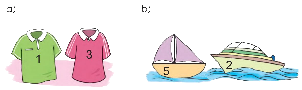 Toán lớp 1 trang 24 - Bé hơn, dấu <, Bằng nhau, dấu = - SGK Cánh diều 3 1