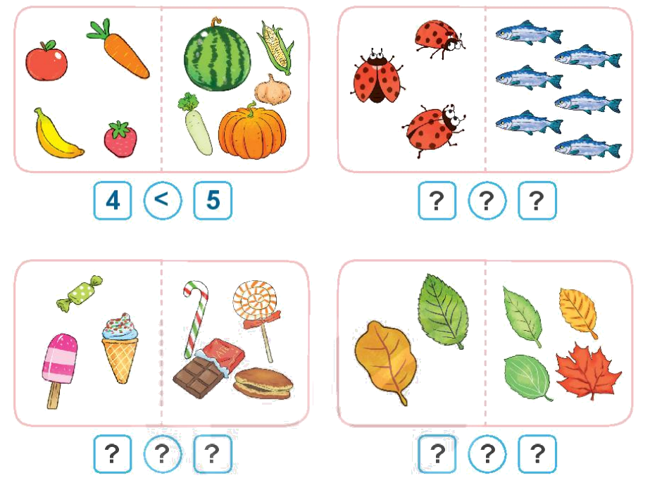 Toán lớp 1 trang 26 - Bài 4: So sánh số - SGK Kết nối tri thức 6 1