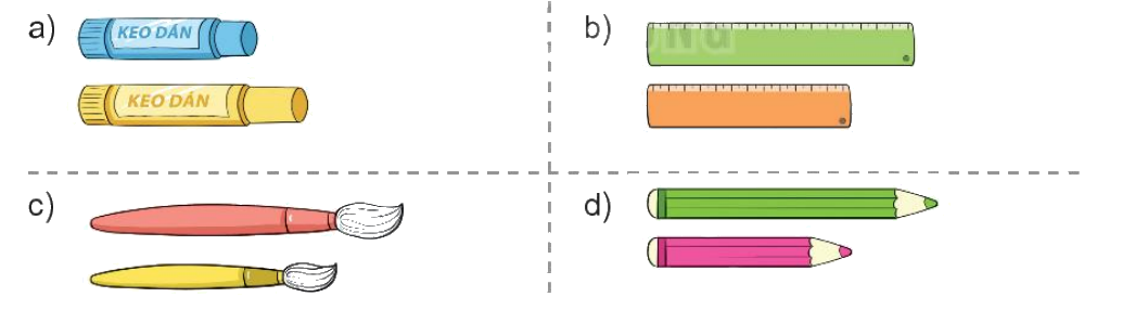 Toán lớp 1 trang 28 - Bài 25: Dài hơn, ngắn hơn - SGK Kết nối tri thức 1