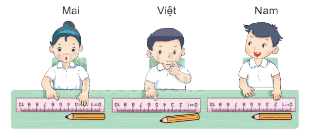 Toán lớp 1 trang 32 - Bài 26: Đơn vị đo độ dài - SGK Kết nối tri thức 0 2