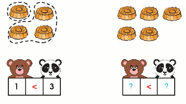 Toán lớp 1 trang 35 - Các dấu =, >, < - SGK Chân trời sáng tạo 8