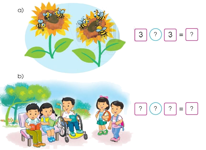 Toán lớp 1 trang 40 - Phép cộng trong phạm vi 6 (tiếp theo) - SGK Cánh diều 3 1