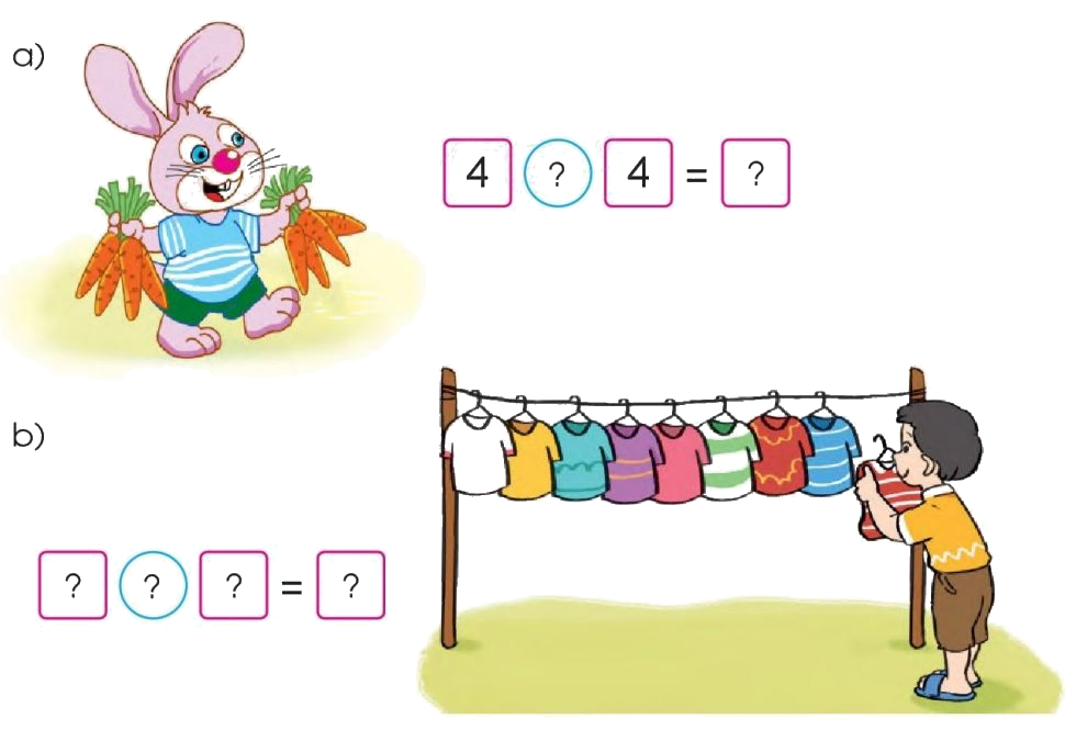 Toán lớp 1 trang 44 - Phép cộng trong phạm vi 10 - SGK Cánh diều 5