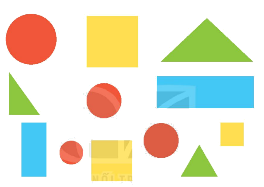 Toán lớp 1 trang 46 - Bài 7: Hình vuông, hình tròn, hình tam giác, hình chữ nhật - SGK Kết nối tri thức 6