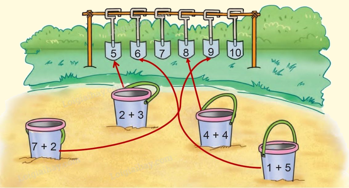 Toán lớp 1 trang 46 - Luyện tập - SGK Cánh diều 1 2