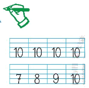 Toán lớp 1 trang 47 - Số 10 - SGK Chân trời sáng tạo 0 1