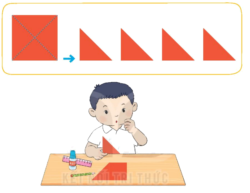 Toán lớp 1 trang 50 - Bài 8: Thực hành lắp ghép, xếp hình - SGK Kết nối tri thức 4