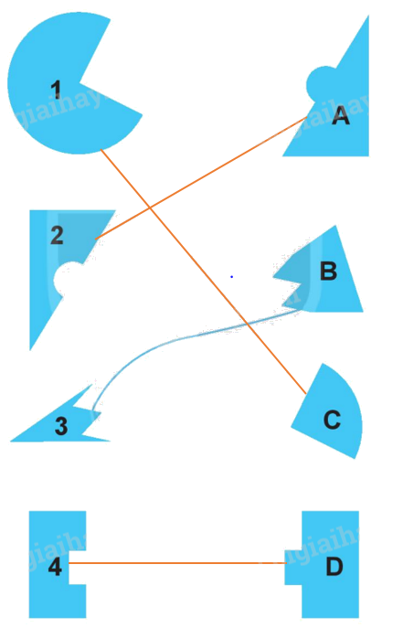 Toán lớp 1 trang 50 - Bài 8: Thực hành lắp ghép, xếp hình - SGK Kết nối tri thức 8