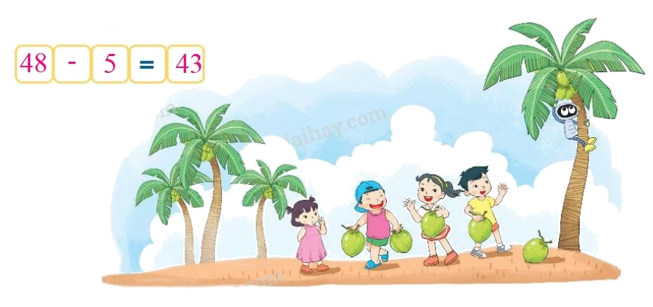 Toán lớp 1 trang 52 - Bài 31: Phép trừ số có hai chữ số cho số có một chữ số - SGK Kết nối tri thức 11 2