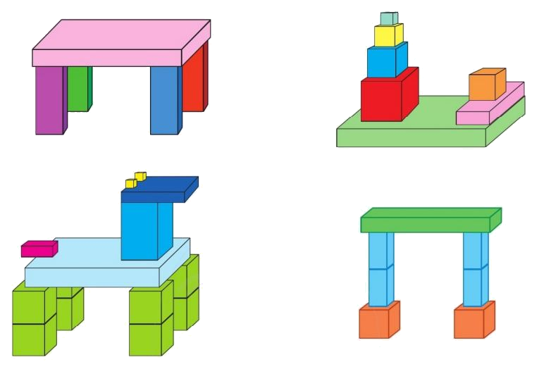 Toán lớp 1 trang 52 - Khối hộp chữ nhật, khối lập phương - SGK Cánh diều 1 1