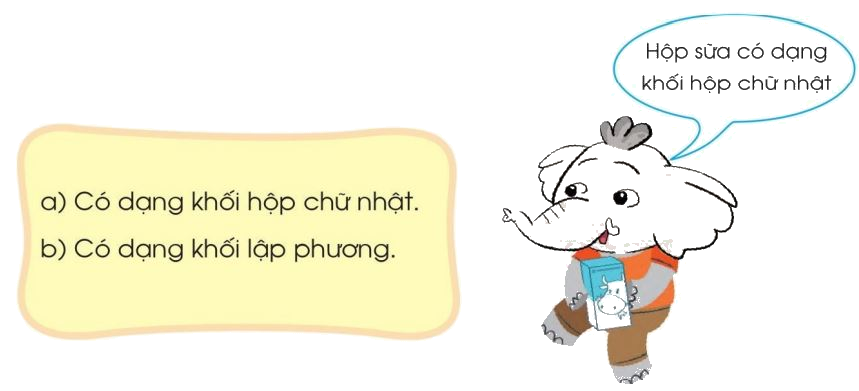 Toán lớp 1 trang 52 - Khối hộp chữ nhật, khối lập phương - SGK Cánh diều 4