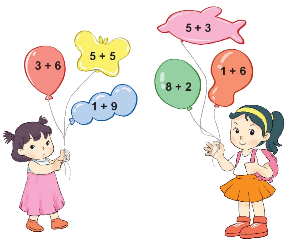 Toán lớp 1 trang 56 - Bài 10: Phép cộng trong phạm vi 10 - SGK Kết nối tri thức 44