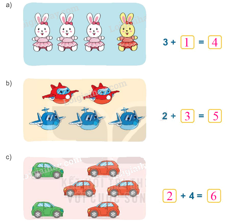 Toán lớp 1 trang 56 - Bài 10: Phép cộng trong phạm vi 10 - SGK Kết nối tri thức 5 2