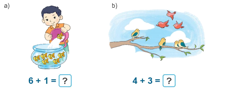 Toán lớp 1 trang 56 - Bài 10: Phép cộng trong phạm vi 10 - SGK Kết nối tri thức 7 1