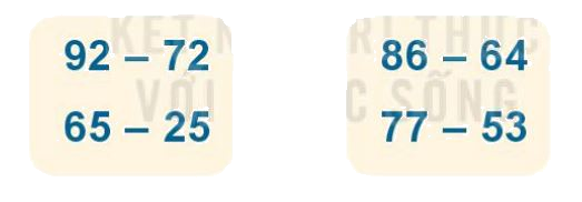 Toán lớp 1 trang 58 - Bài 32: Phép trừ số có hai chữ số cho số có hai chữ số - SGK Kết nối tri thức 5 1