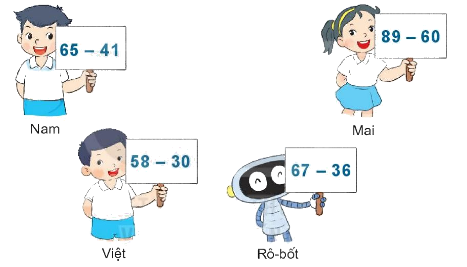 Toán lớp 1 trang 58 - Bài 32: Phép trừ số có hai chữ số cho số có hai chữ số - SGK Kết nối tri thức 9 1