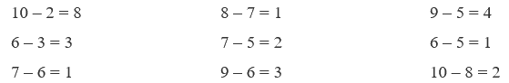 Toán lớp 1 trang 64 - Phép trừ trong phạm vi 10 - SGK Cánh diều 1 2