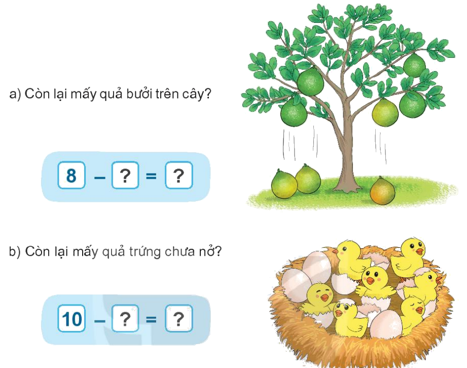 Toán lớp 1 trang 68 - Bài 11: Phép trừ trong phạm vi 10 - SGK Kết nối tri thức 1