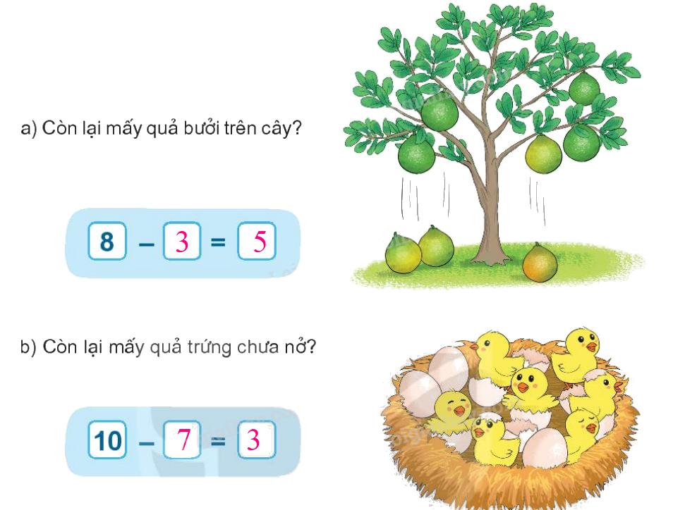 Toán lớp 1 trang 68 - Bài 11: Phép trừ trong phạm vi 10 - SGK Kết nối tri thức 2