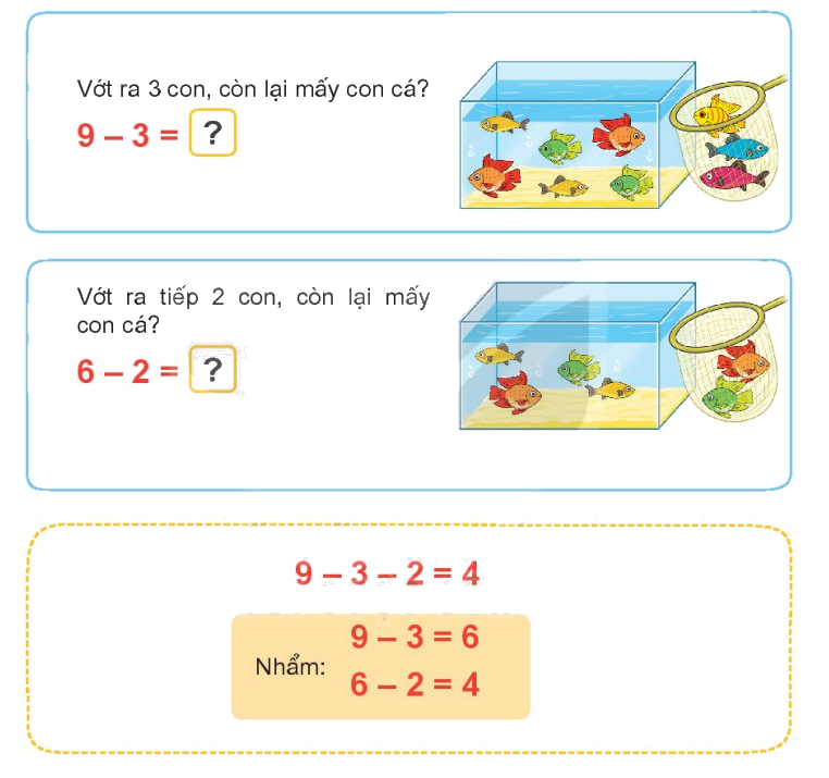 Toán lớp 1 trang 68 - Bài 11: Phép trừ trong phạm vi 10 - SGK Kết nối tri thức 36