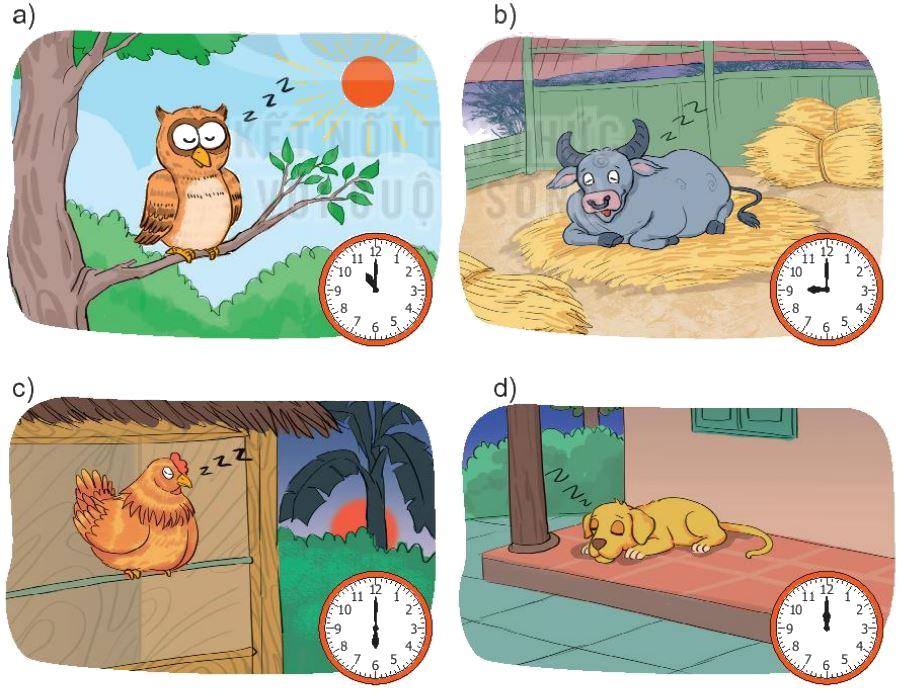 Toán lớp 1 trang 72 bài 34: Xem giờ đúng trên đồng hồ - - SGK Kết nối tri thức 4 1