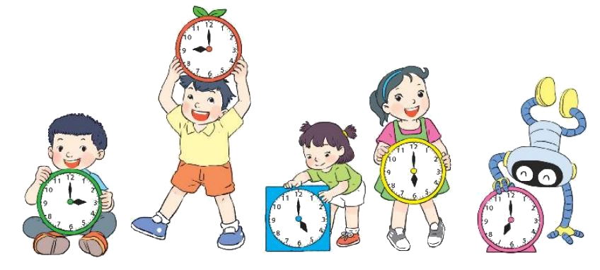 Toán lớp 1 trang 72 bài 34: Xem giờ đúng trên đồng hồ - - SGK Kết nối tri thức 5