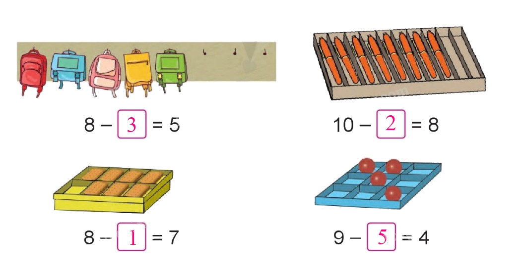 Toán lớp 1 trang 72 - Luyện tập- SGK Cánh diều 1 2